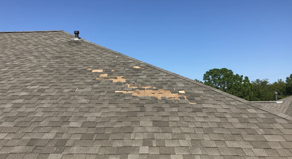 Image of a humidity damaged roof in Southwest Florida